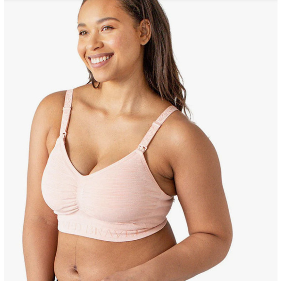 KINDRED BRAVELY Women's Pink Heather Sublime® Hands-Free Pumping & Nursing Bra - Picture 1 of 6